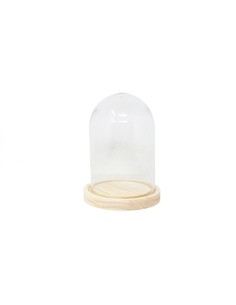 CUPULA 12CM H15CM BASE MADERA