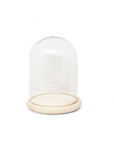 CUPULA 15X20CM BASE MADERA