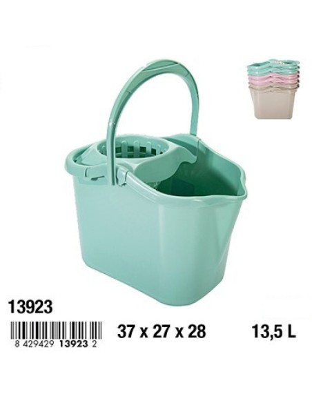 CUBO 13.5L FREGONA STAR RECTANGULAR COLORES PASTEL