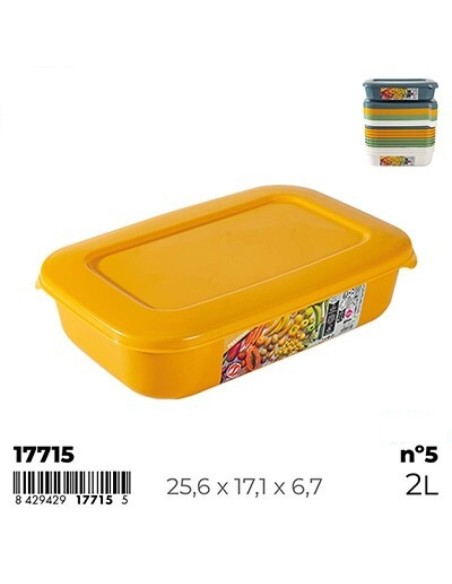 FIAMBRERA GOLDEN LINE RECTANGULAR Nº5 2 L.