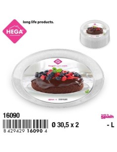 BANDEJA 30.5CMX2 LUXE REDONDA