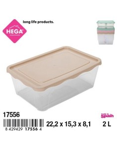 FIAMBRERA PRACTIC RECTANGULAR ALTA 2 L.