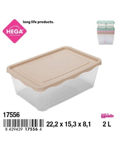 FIAMBRERA PRACTIC RECTANGULAR ALTA 2 L.