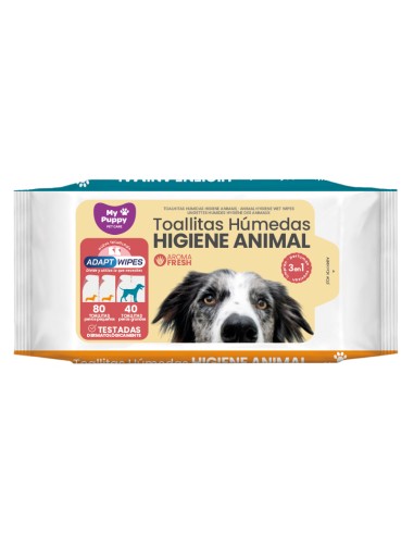 TOALLITAS HUMEDAS HIGIENE ANIMAL MYPUPPY