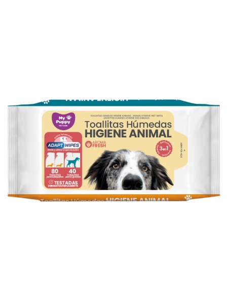 TOALLITAS HUMEDAS HIGIENE ANIMAL MYPUPPY