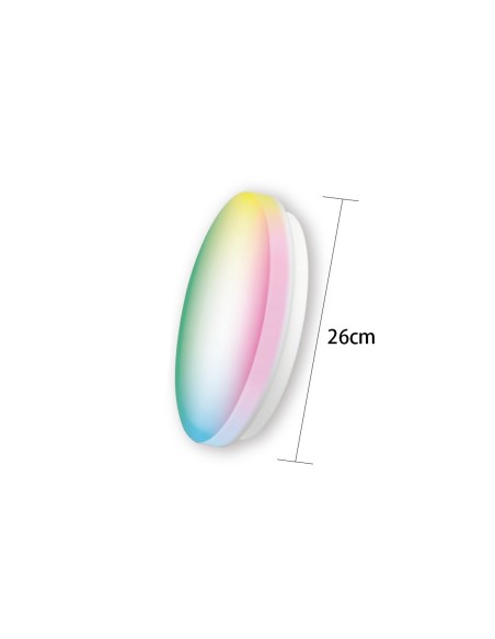 LUZ DE TECHO LED WIFI RGB 20W 1600LM CJ12