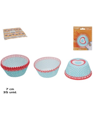 MOLDE X35 MAGDALENAS HEART 7CM