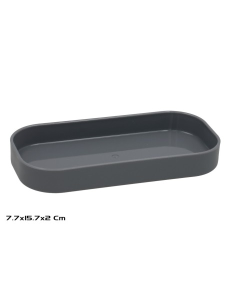 JABONERA 15.7X7.7X2CM PAOLA GRIS