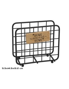 SERVILLETERO VERTICAL HARRY 14,5X5,5X13,2CM NEGRO