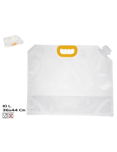 DEPOSITO AGUA Y ALIMENTOS PICNIC TRANSPARENTE 10L