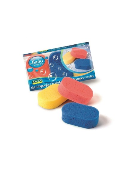 ESPONJA BAÑO 3UND OVALADAS