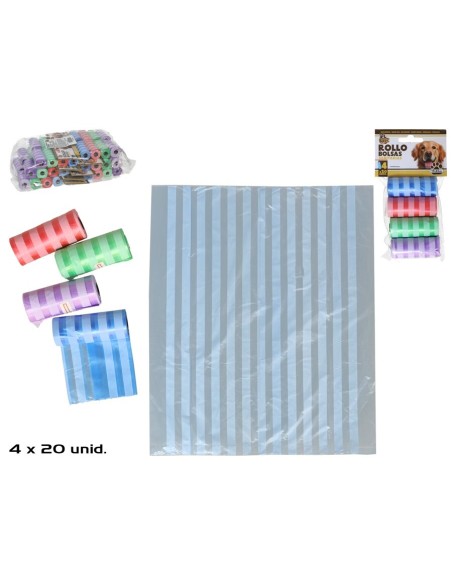 ROLLO 20 BOLSAS SANITARIAS X4 19X23 CM