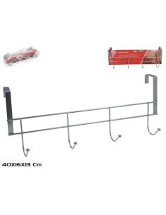 PERCHA PUERTA 4 POMOS ANAHI 40,2X16X13CM