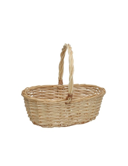 CESTA SETAS 31.5X22X27 CM NATURAL OVAL
