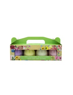PACK 4 VASOS YOGURT FLORAL BASKET