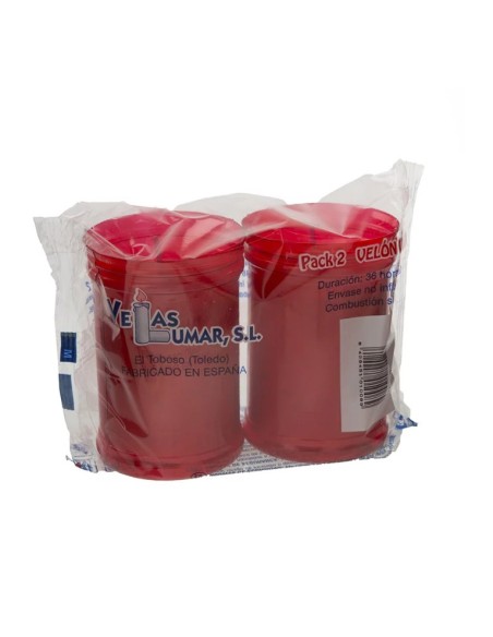 PACK 2 VELON MEDIANO V-3 ROJO