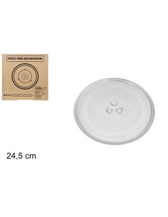 PLATO 24.5CM MICROONDAS VIDRIO