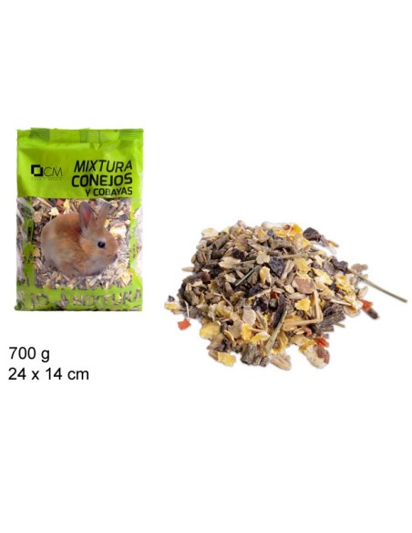 MIXTURA CONEJOS Y COBAYAS 700 GRS