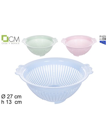 ESCURREVERDURAS PLÁSTICO COLORES PASTEL 27 CM