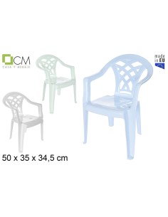 SILLA PLÁSTICO INFANTIL CLÁSICA  PASTEL