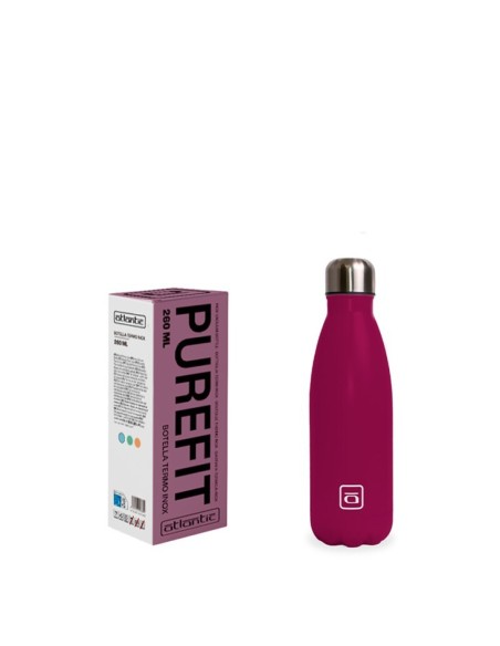 ATLANTIC BOTELLA INOX PUREFIT 500ML BURDEOS