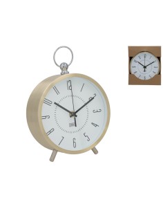 RELOJ DE MESA CLINI 17,5X6,9X24,8CM DORADO