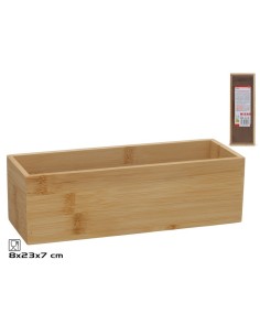 CAJA BAMBU MULTIUSOS RO 23X8X7CM