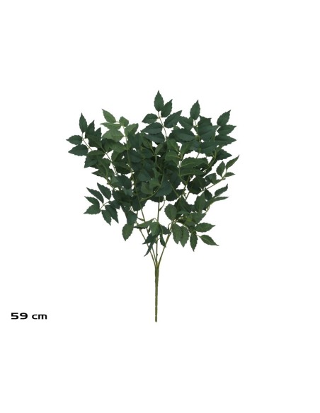 RAMO HOJAS ROWAN X 5 - 59 CM (VERDE/CL)