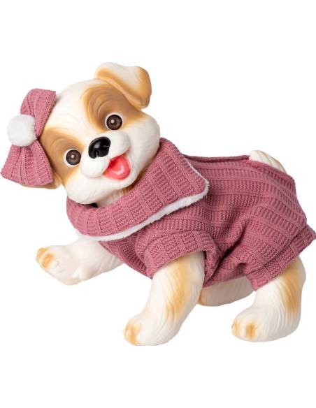 PERRITO BLANCO PELELE Y LAZO