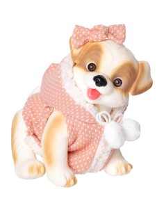 PERRITO BLANCO CHALECO CORAL