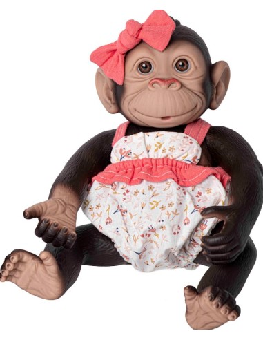 MONO REBORN CON PELELE VERDE Y NARANJA