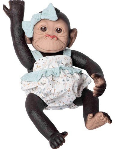 MONO REBORN CON PELELE VERDE Y NARANJA