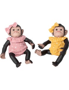 MONO REBORN PELELE ROSA Y AMARILLO