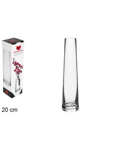 FLORERO CRISTAL REDONDO NATURAL 20 CM