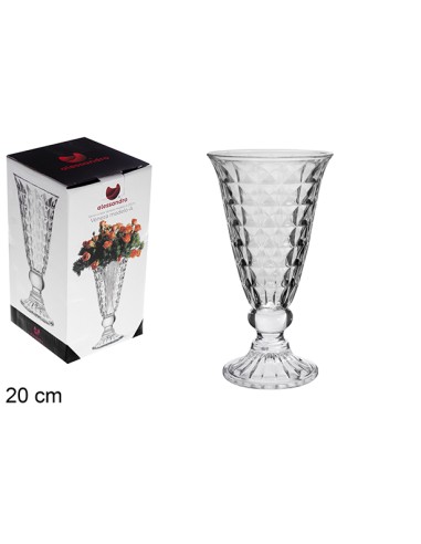 JARRÓN CRISTAL VENEZA MODELO A 20 CM