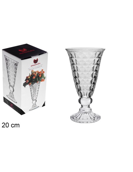 JARRÓN CRISTAL VENEZA MODELO A 20 CM