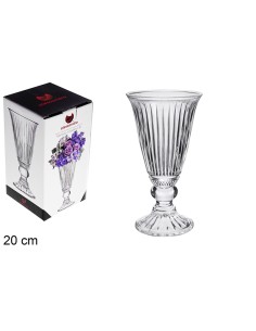 JARRÓN CRISTAL VENEZA MODELO B 20 CM