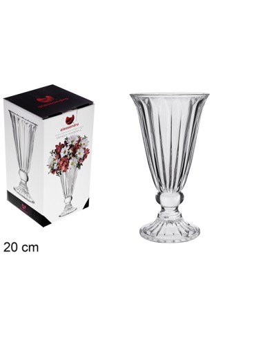 JARRÓN CRISTAL VENEZA MODELO C 20 CM