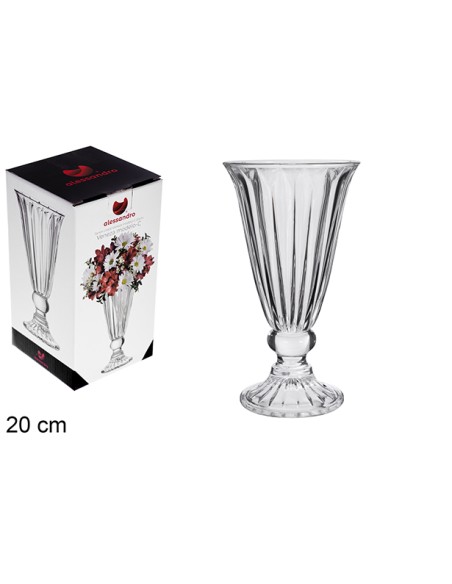 JARRÓN CRISTAL VENEZA MODELO C 20 CM