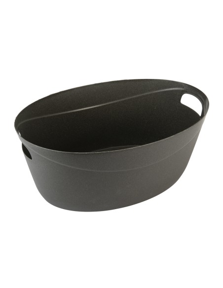 CESTO MULTIUSOS OVALADO GRAFITO BRIK 37L