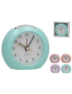 RELOJ DESPERTADOR OLA 9,8X4,7X8,8CM 4 SURT.
