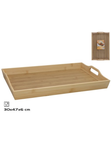 BANDEJA BAMBU 47X30X6CM