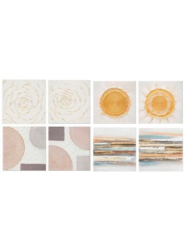 CANVAS 100% PINTADO A MANO SUNRA 40X40X3CM 8 SURT