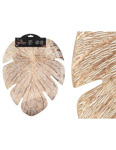 SALVAMANTEL HOJA DORADO 36 x 45 x 0,5 cm.