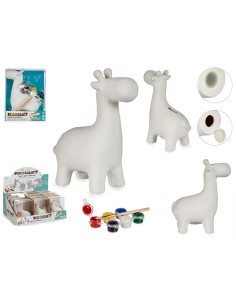 HUCHA PARA PINTAR JIRAFA 5,5 x 12 x 16 cm.