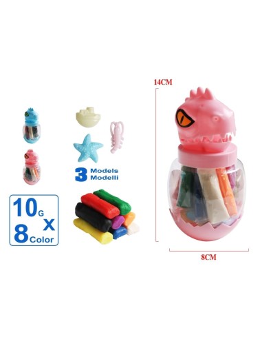 PLASTILINA DINO 2 SURT