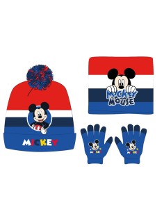 SET GORRO-BRAGA-GUANTES NIÑO MICHEY (A935)