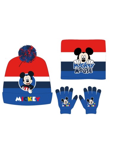 SET GORRO-BRAGA-GUANTES NIÑO MICHEY (A935)