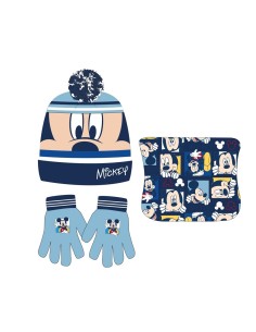 SET GORRO-BRAGA-GUANTES NIÑO MICHEY MOUSE (C554)