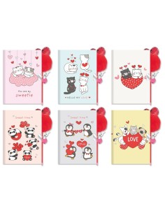 DIARIO C/BOLIGRAFO POMPOM LOVE YOU